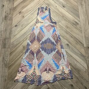 Multicolor Geometric boho pattern  Women's Dress